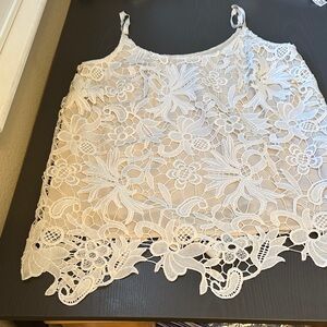 CAbi Cream Lace Camisole